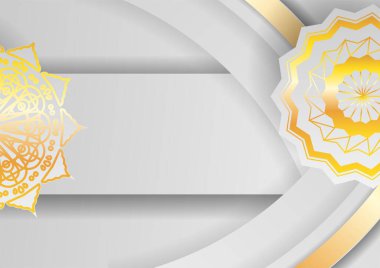 Yaratıcı lüks dekoratif mandala geçmişi. Lüks dekoratif mandala tasarımı altın rengi arka plan