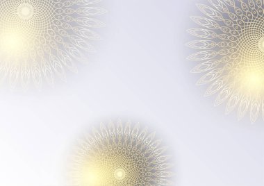 Lüks mandala arka planında altın arabesk desenli Arap islami doğu tarzı. Baskı, poster, kapak, broşür, broşür, afiş için dekoratif mandala. Yaratıcı lüks dekoratif mandala arka planı