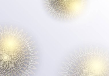 Lüks mandala arka planında altın arabesk desenli Arap islami doğu tarzı. Baskı, poster, kapak, broşür, broşür, afiş için dekoratif mandala. Yaratıcı lüks dekoratif mandala arka planı