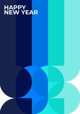 Mutlu 2023 yılbaşı posterleri. Etiketleme, afiş, kapak, davetiye kartı için tipografi geometrik logosu 2023.