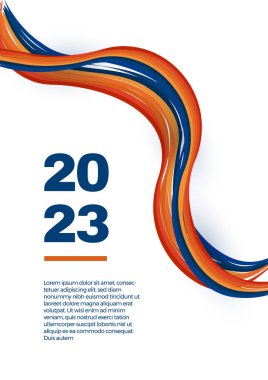 Mutlu 2023 yılbaşı posterleri. Etiketleme, afiş, kapak, davetiye kartı için tipografi geometrik logosu 2023.