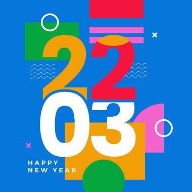 Mutlu yıllar 2023 sosyal medya şablonu ve tebrik kartı tasarımı