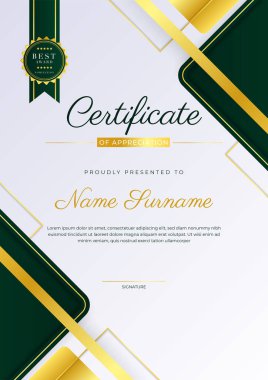 Koyu yeşil ve altın sertifikalı. Altın rozetli ve sınırlı.