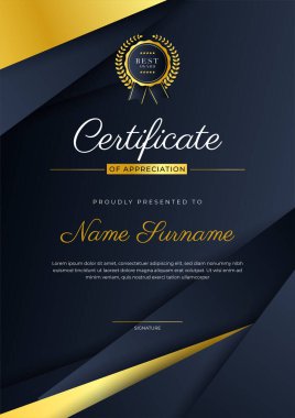 Altın rozetli ve sınırlı başarı sertifikası