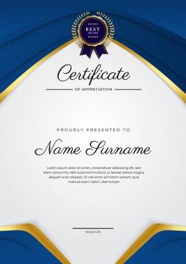 Altın rozetli ve sınırlı başarı sertifikası