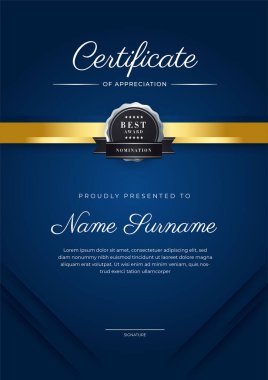 Altın rozetli ve sınırlı başarı sertifikası