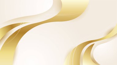 Soyut yumuşak altın dalga eğrisi arkaplanı