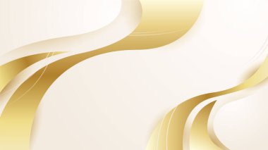 Soyut yumuşak altın dalga eğrisi arkaplanı