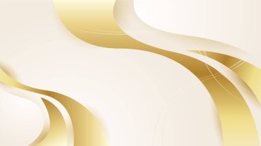 Soyut yumuşak altın dalga eğrisi arkaplanı