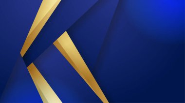 Lüks altın çizgileri olan soyut mavi arkaplan