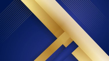 Lüks altın çizgileri olan soyut mavi arkaplan