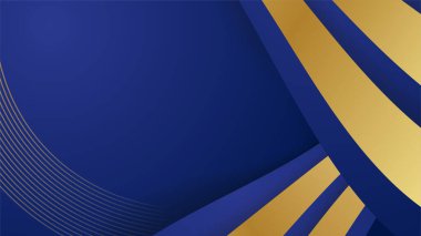 Lüks altın çizgileri olan soyut mavi arkaplan