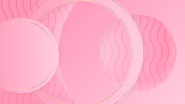 Lüks pembe altın soyut arka plan. Sunum tasarımı için vektör illüstrasyonu. Ticari, kurumsal, kurum, parti, şenlik, seminer, broşür, doku, duvar kağıdı ve şablon için kullanılabilir.