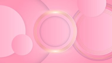Lüks pembe altın soyut arka plan. Sunum tasarımı için vektör illüstrasyonu. Ticari, kurumsal, kurum, parti, şenlik, seminer, broşür, doku, duvar kağıdı ve şablon için kullanılabilir.
