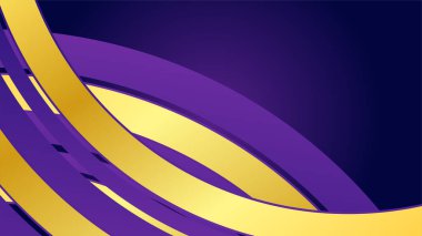 Lüks mor altın soyut arka plan. Sunum tasarımı için vektör illüstrasyonu. Ticari, kurumsal, kurum, parti, şenlik, seminer, broşür, doku, duvar kağıdı ve şablon için kullanılabilir.