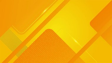 Turuncu ve sarı soyut arkaplan. Sunum tasarımı için vektör illüstrasyonu. Ticari, kurumsal, kurum, parti, şenlik, seminer, broşür, doku, duvar kağıdı ve şablon için kullanılabilir.