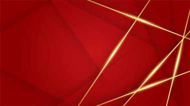 Soyut kırmızı ve altın arkaplan