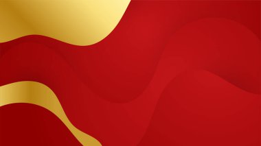 Soyut kırmızı ve altın arkaplan