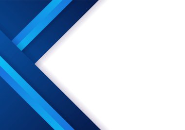 İş sunumu tasarım şablonu için basit soyut mavi ve beyaz arkaplan