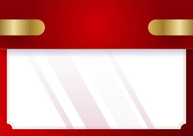 İş sunumu tasarım şablonu için basit soyut kırmızı ve beyaz arkaplan