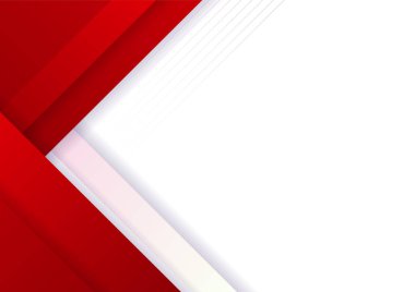 İş sunumu tasarım şablonu için basit soyut kırmızı ve beyaz arkaplan