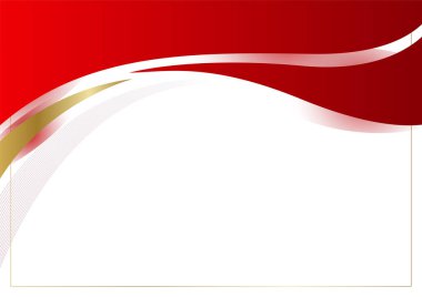 İş sunumu tasarım şablonu için basit soyut kırmızı ve beyaz arkaplan