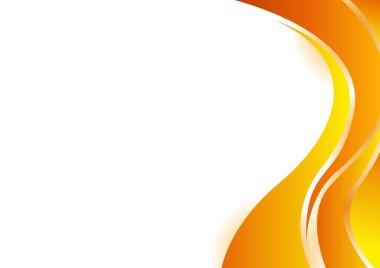 İş sunumu tasarım şablonu için basit soyut turuncu ve beyaz arkaplan