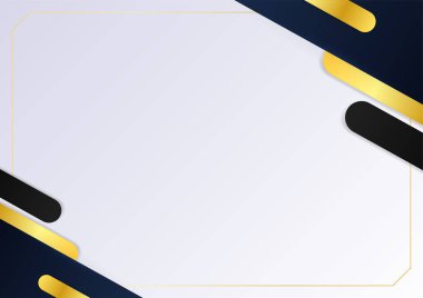 İş sunumu tasarım şablonu için basit soyut mavi ve beyaz arkaplan