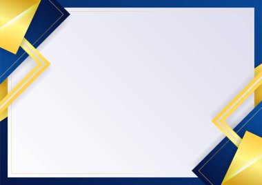 İş sunumu tasarım şablonu için basit soyut mavi ve beyaz arkaplan