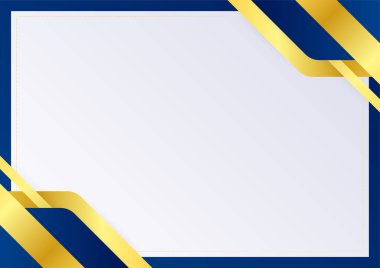 İş sunumu tasarım şablonu için basit soyut mavi ve beyaz arkaplan