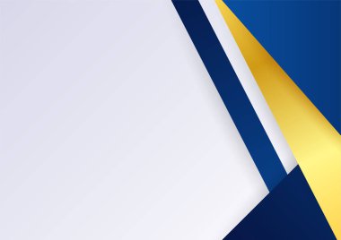 İş sunumu tasarım şablonu için basit soyut mavi ve beyaz arkaplan