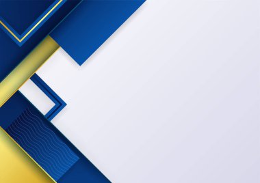 İş sunumu tasarım şablonu için basit soyut mavi ve beyaz arkaplan