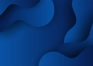 İş sunumu tasarım şablonu için basit soyut mavi ve beyaz arkaplan