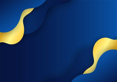 İş sunumu tasarım şablonu için basit soyut mavi ve beyaz arkaplan