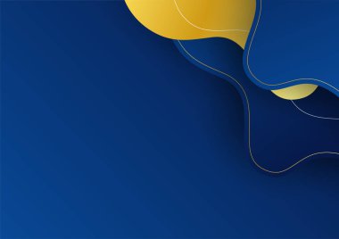 İş sunumu tasarım şablonu için basit soyut mavi ve beyaz arkaplan