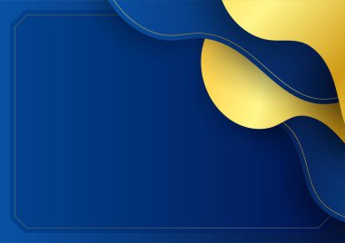 İş sunumu tasarım şablonu için basit soyut mavi ve beyaz arkaplan