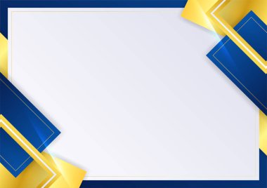 İş sunumu tasarım şablonu için basit soyut mavi ve beyaz arkaplan