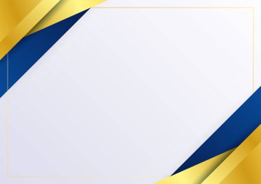 İş sunumu tasarım şablonu için basit soyut mavi ve beyaz arkaplan