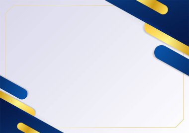 İş sunumu tasarım şablonu için basit soyut mavi ve beyaz arkaplan