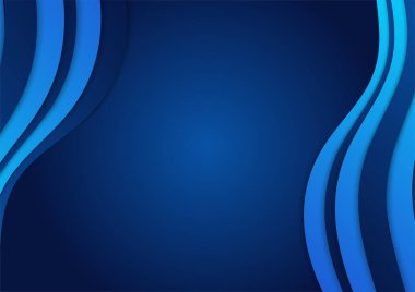 İş sunumu tasarım şablonu için basit soyut mavi ve beyaz arkaplan