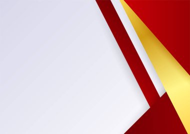 İş sunumu tasarım şablonu için basit soyut kırmızı ve beyaz arkaplan