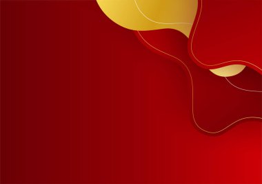 İş sunumu tasarım şablonu için basit soyut kırmızı ve beyaz arkaplan