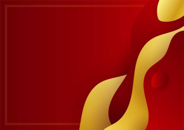 İş sunumu tasarım şablonu için basit soyut kırmızı ve beyaz arkaplan