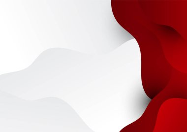 İş sunumu tasarım şablonu için basit soyut kırmızı ve beyaz arkaplan