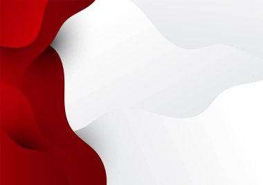 İş sunumu tasarım şablonu için basit soyut kırmızı ve beyaz arkaplan