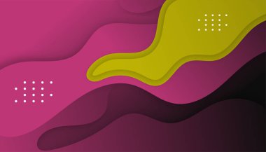 Renkli yeşil ve mor sunum kalıpları elementler. Vektör bilgi grafikleri. Sunum, broşür ve broşür, kurumsal rapor, pazarlama, reklam, yıllık rapor ve afişte kullan.