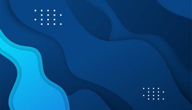 Renkli mavi sunum şablon elementleri. Vektör bilgi grafikleri. Sunum, broşür ve broşür, kurumsal rapor, pazarlama, reklam, yıllık rapor ve afişte kullan.