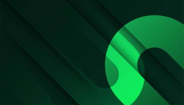 Renkli yeşil sunum şablon elementleri. Vektör bilgi grafikleri. Sunum, broşür ve broşür, kurumsal rapor, pazarlama, reklam, yıllık rapor ve afişte kullan.