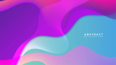 Soyut renkli pembe şekiller sunum arkaplanı. Gradyan dinamik çizgiler arka plan. Modern mozaik desenli renkli geometrik tasarım arkaplanı