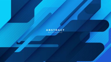 Soyut mavi sancak geometrik şekiller vektör teknolojisi arka planı, tasarım broşürü, web sitesi, el ilanı için. Geometrik mavi sancak geometrik şekiller poster, sunum, iniş sayfası için duvar kağıdı